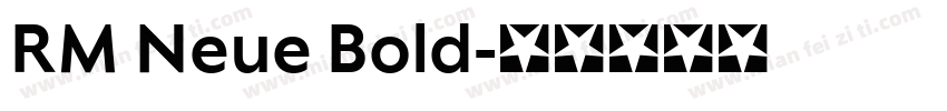 RM Neue Bold字体转换